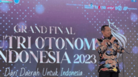 Ketua MPR RI sekaligus Wakil Ketua Umum Partai Golkar, Bambang Soesatyo pada ajang Puteri Otonomi Indonesia 2023 di Kebumen, Jawa Tengah pada Jumat malam, (23/6/2023). Foto: Sekjen MPR