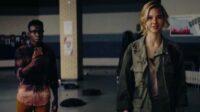 Olly Sholotan dan Isabel May dalam film Run Hide Fight (2020)