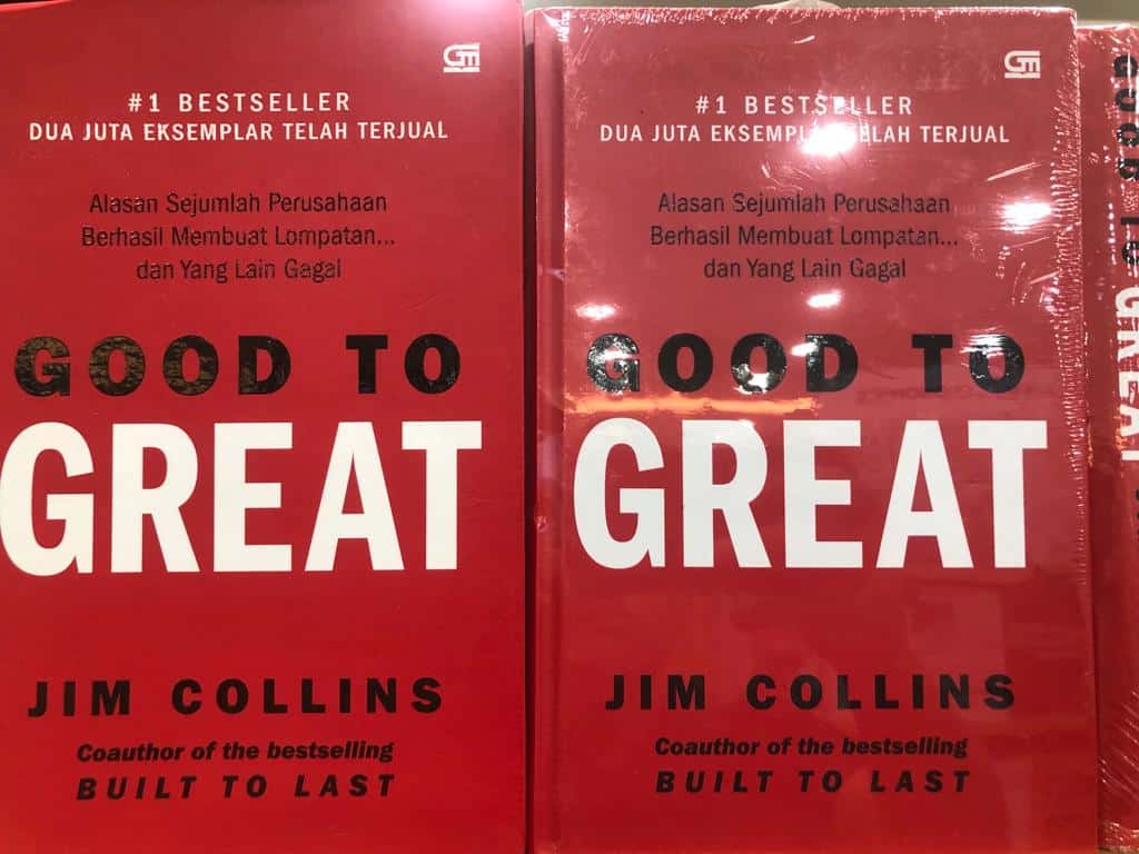 Buku Good to Great karya Jim Collins. Foto: pelita.co.id/Mulyono Sri Hutomo