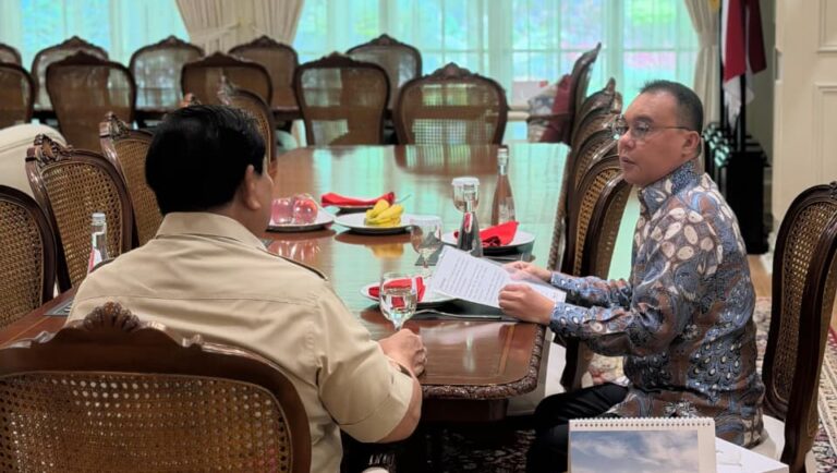 Prabowo Subianto Presiden Prabowo Subianto mengundang Wakil Ketua DPR RI Sufmi Dasco Ahmad di Widya Chandra, Jakarta pada Rabu, 29 Oktober 2025. Foto: BPMI Setpres/Istimewa