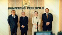 Ketua DPR RI Puan Maharani Ketua DPR RI, Puan Maharani saat konferensi pers usai membuka Masa Persidangan II Tahun Sidang 2025-2026 dalam Rapat Paripurna, di Gedung Nusantara II, Senayan, Jakarta, Selasa (4/11/2025). Foto: Sari/vel