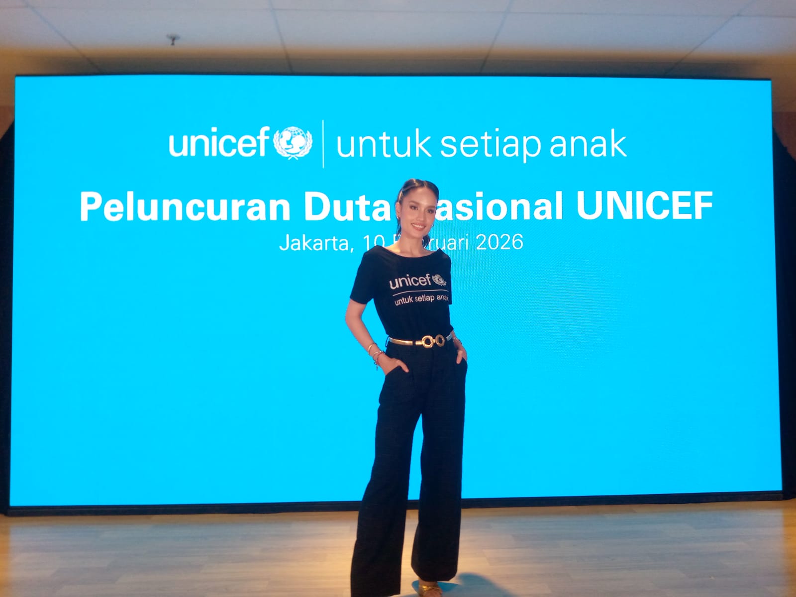 Duta Nasional United Nations Children's Fund (UNICEF) 2026, Cinta Laura Kiehl. Foto: pelita.co.id/Mulyono Sri Hutomo