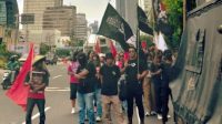 Ilustrasi jelang demostrasi hari HAM Massa demonstrani jelang hari HAM di Jakarta pada 10 Desember 2025