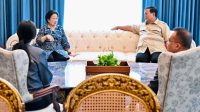 Prabowo Megawati Presiden Prabowo Subianto bersilaturahmi dengan Presiden ke-5 RI Megawati Soekarnoputri di Istana Merdeka, Jakarta, pada Kamis, 19 Maret 2026. Foto: BPMI Setpres/Laily Rachev