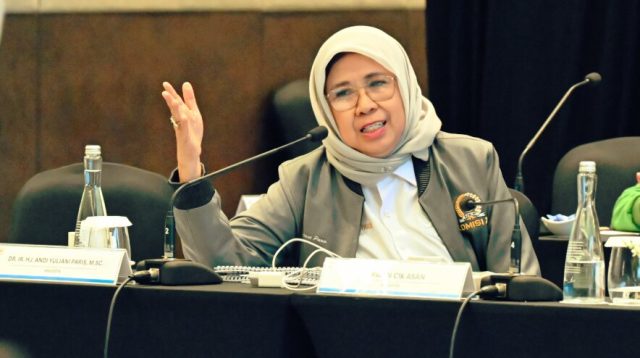 Anggota Komisi XI DPR RI Andi Yuliani Paris dalam rangka Kunjungan Kerja Reses Komisi XI DPR RI di Kota Pontianak, Kalimantan Barat, Kamis (7/5/2026). Foto: Tasya/Mahendra