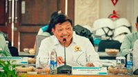 Ketua Badan Akuntabilitas Keuangan Negara (BAKN) DPR RI, Andreas Eddy Susetyo, saat melakukan pertemuan BAKN DPR RI dengan jajaran PLN Group di Denpasar, Bali, Senin (4/5/2026). Foto : Aisyah/Alma