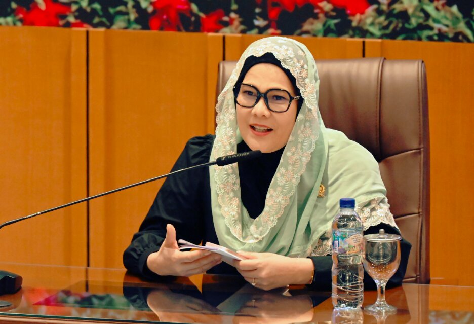 Anggota Komisi VII DPR RI, Eva Monalisa, dalam diskusi Dialektika Demokrasi di Gedung Nusantara, Senayan, DPR RI, Jakarta, Selasa (26/5/2026). Foto: Mario/Karisma