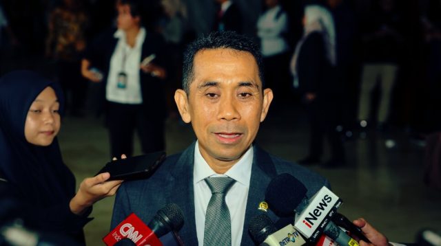 Anggota Komisi XI DPR RI, Kamrussamad, usai mendengar pernyataan Presiden Prabowo di Rapat Paripurna DPR RI ke-19 terkait Kebijakan Ekonomi Makro dan Pokok-Pokok Kebijakan Fiskal (KEM-PPKF) RAPBN 2027 di Jakarta, Rabu (20/5/2026). Foto : Mahendra/Alma