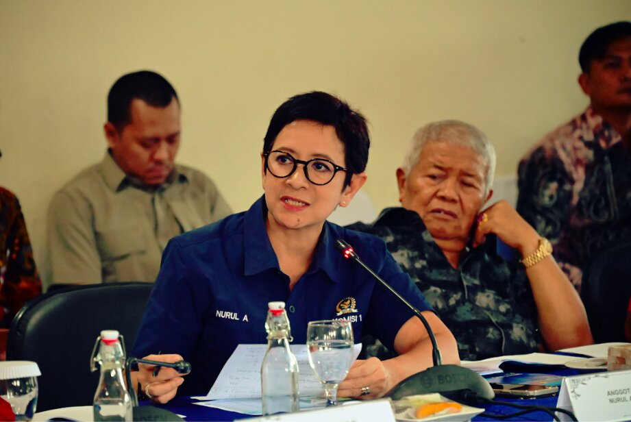 Anggota Komisi I DPR RI Nurul Arifin, dalam Kunjungan Kerja Spesifik Komisi I DPR RI ke Pangkalan Udara (Lanud) I Gusti Ngurah Rai, Badung, Provinsi Bali, Jumat (26/06/2026). Foto: Yohanes/Karisma