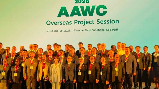 Anggota DPR RI Daerah Pemilihan Jawa Tengah III, Eva Monalisa, dalam forum 3rd Roundtable AAWC Overseas Project Session yang digelar di Crowne Plaza Vientiane, Lao PDR, Selasa (28/7/2026). Foto: Ist/Karisma
