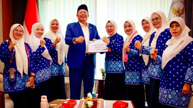 Wakil Ketua DPR RI Koordinator Bidang Kesejahteraan Rakyat (Korkesra) Cucun Ahmad Syamsurijal menerima audiensi PP HIMPAUDI di Kompleks Parlemen, Senayan, Jakarta, Selasa (19/8/2026). Foto : Ist/Alma