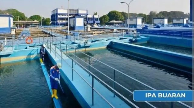 Pembangunan Instalasi Pengolahan Air Buaran III untuk memperkuat pasokan air baku dan air minum. Foto: istimewa