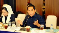 Anggota Komisi I DPR RI, Achmad Daeng Sere saat mengikuti kunjungan kerja Komisi I DPR RI ke Landasan Udara Adi Soemarmo, Surakarta, Jawa Tengah, Jumat (25/09/2026). Foto: Mahendra/Karisma