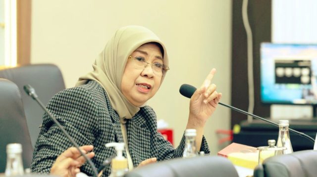 Anggota Badan Legislasi (Baleg) DPR RI, Andi Yuliani Paris saat ditemui disela-sela Rapat Panja Pembahasan TK I RUU tentang Satu Data Indonesia di Nusantara I, Senayan, Jakarta, Rabu (30/9/2026). Foto: Jaka/sai