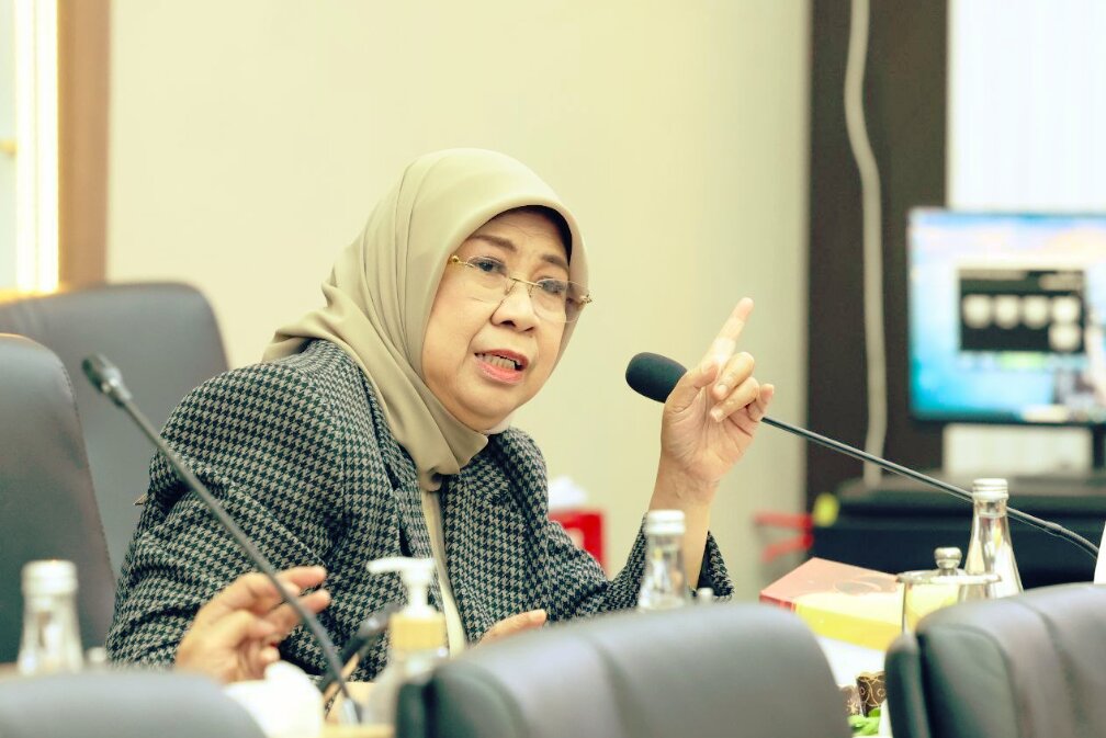 Anggota Badan Legislasi (Baleg) DPR RI, Andi Yuliani Paris saat ditemui disela-sela Rapat Panja Pembahasan TK I RUU tentang Satu Data Indonesia di Nusantara I, Senayan, Jakarta, Rabu (30/9/2026). Foto: Jaka/sai