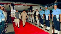 Presiden Prabowo Subianto tiba di Air Force Station (AFS) Palam, New Delhi, India, pada Jumat, 11 September 2026, pukul 22.00 waktu setempat (WS). Foto: BPMI Setpres/Muchlis Jr