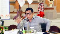 Ketua Badan Legislasi DPR RI, Bob Hasan, saat melakukan kunjungan kerja ke Denpasar, Bali, Senin (26/10/2026), dalam rangka menyerap aspirasi terkait penyusunan RUU Hak Cipta. Foto Runi/Karisma