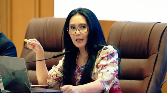 Anggota DPR RI, Rieke Diah Pitaloka di Kompleks Parlemen, Senayan, Jakarta, Kamis (22/10/2026). Foto: Mario/mrs